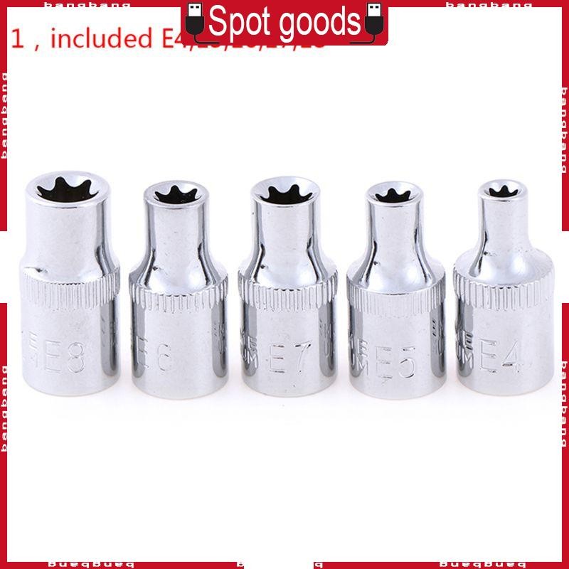 Bang Torx Star Socket Set Bit Male Female E Sockets External Torque ...