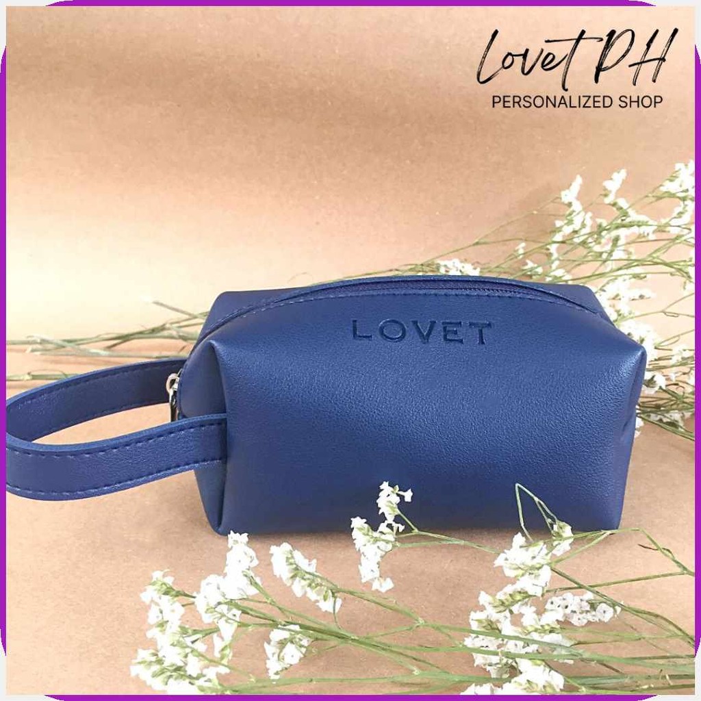 E-magine*F$Leather^OT$Personalized^AA$Vanity^iG$Pouch^dP$with^Qu%Handle ...