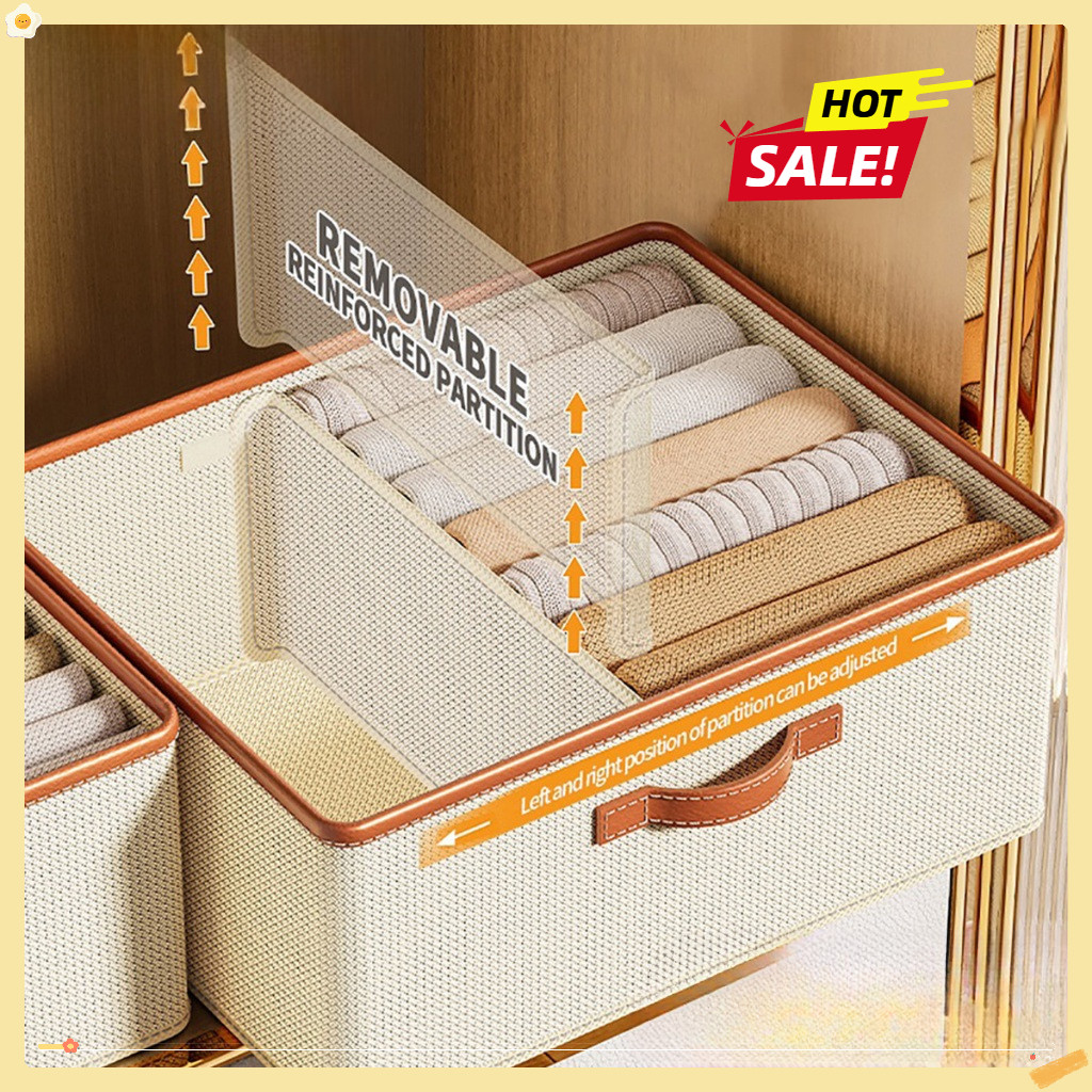 Drawer Clothes Storage Wardrobe Organizer with-partition Foldable ...