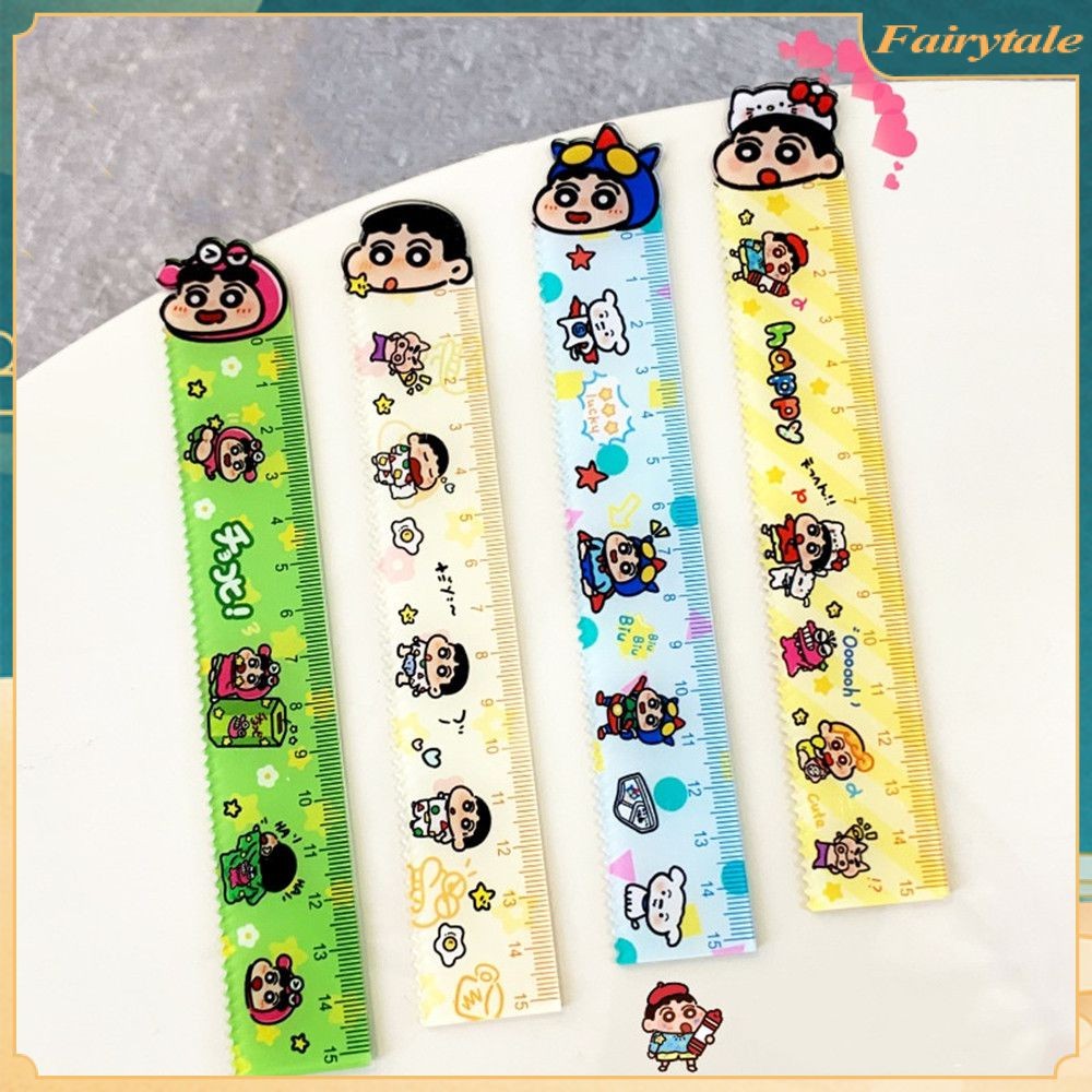 15cm Crayon Shin-chan Ruler Children Students Stationery Gifts School ...