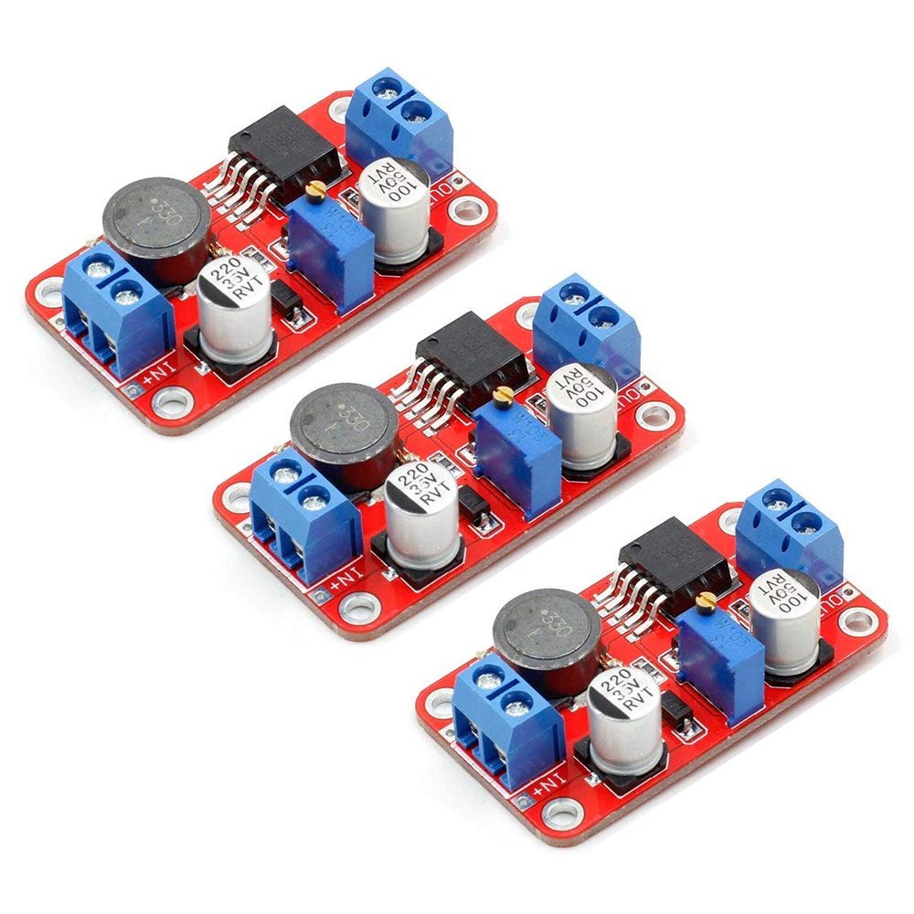 DWEII 4pcs XL6019 5A Corriente De Alta Potencia DC A CC Step-up 5V 6V 12V 24V 3-35V A 5-40V Convertidor Regulador De Voltaje Ajustable Módulos De Potencia Módulo Boost Booster