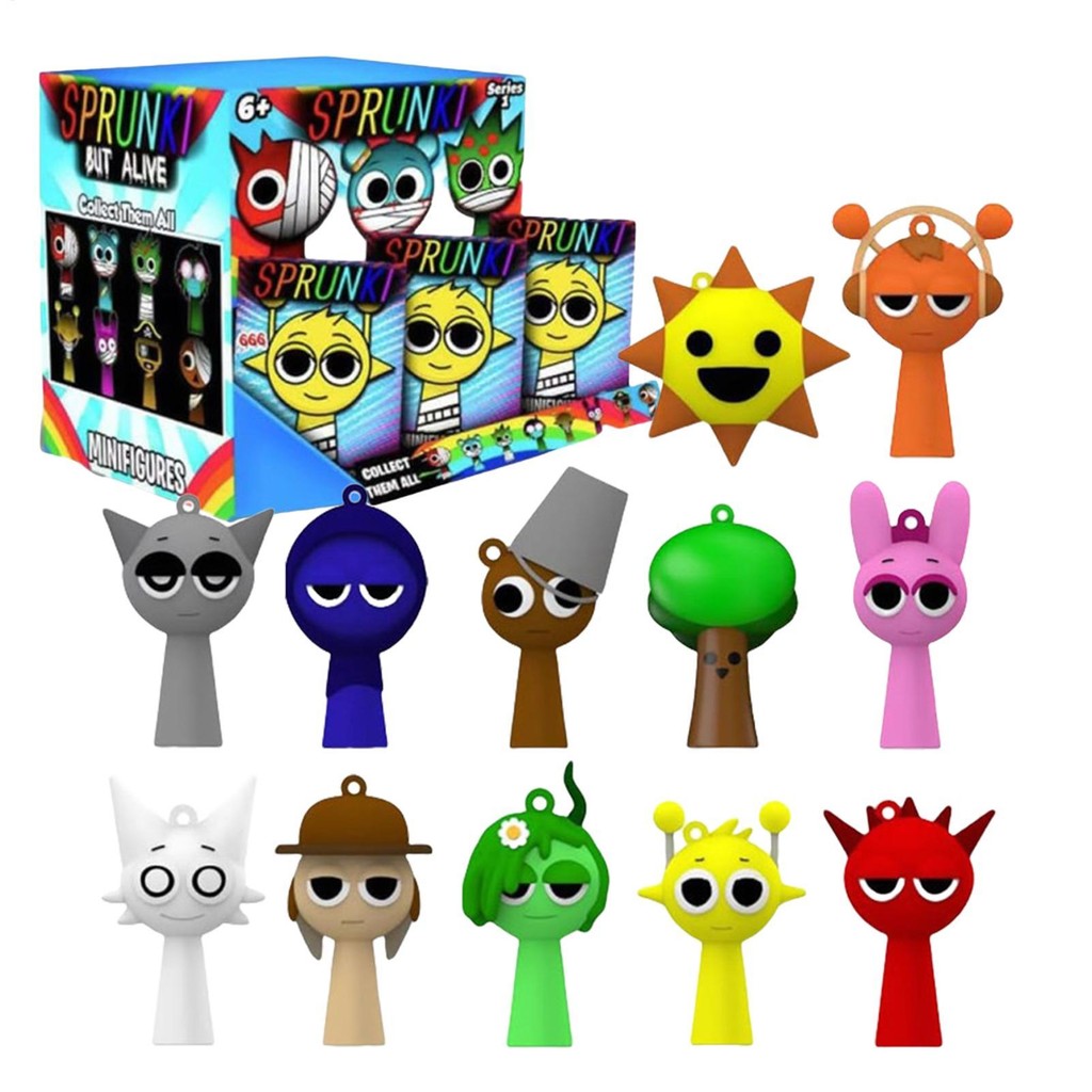 Sprunki action Figure mystery box set 12X Sprunki Incredibox Figure PVC ...
