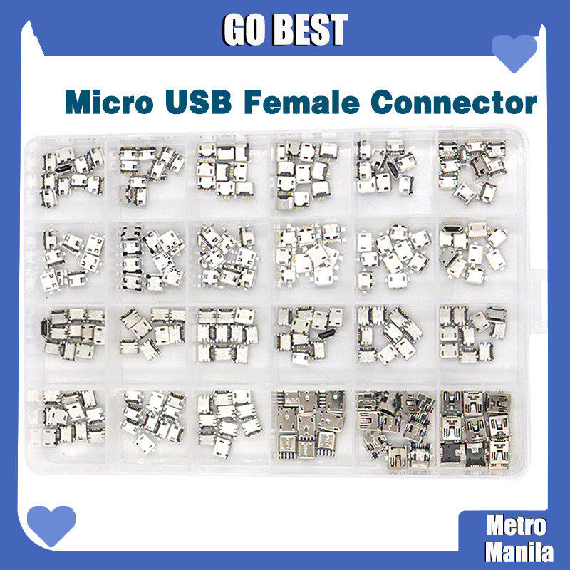 Produktbild von Micro USB Ladebuchse – 5 Pin Female Connector Für SMT PCB, Universell Einsetzbar