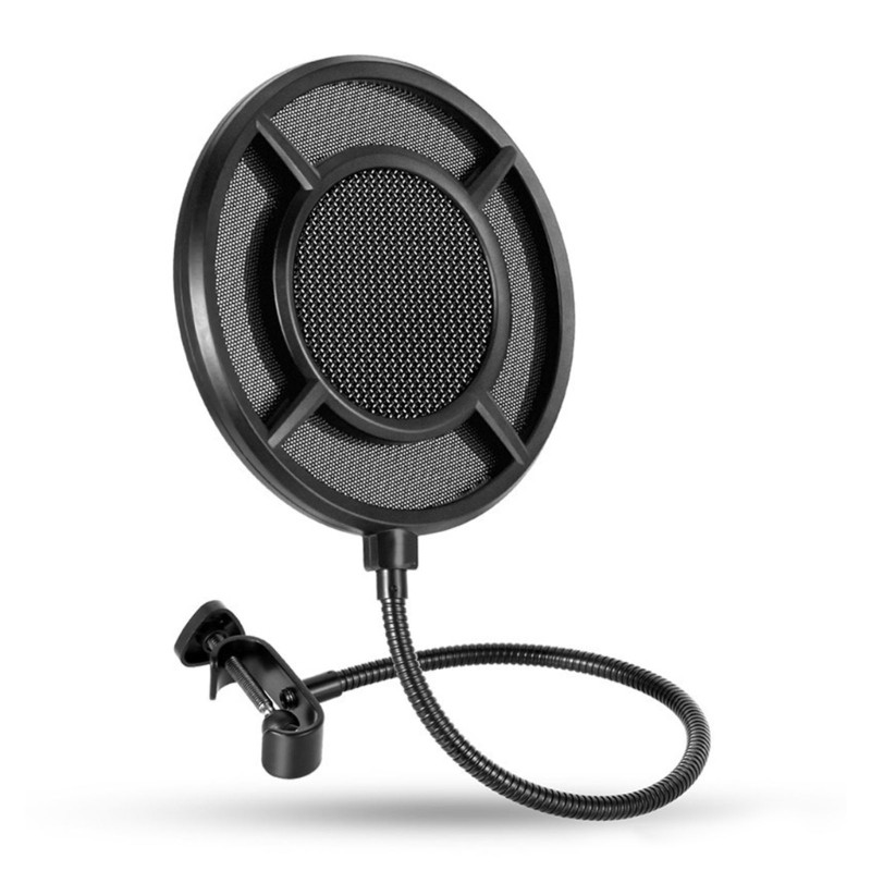 Round-shaped Microphone Filter Flexible Wind Screen Prevention Net ...
