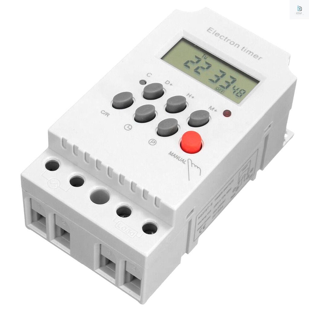 PH Spot AC 220V 25A Digital Programmable Timer Din Rail Electronic ...