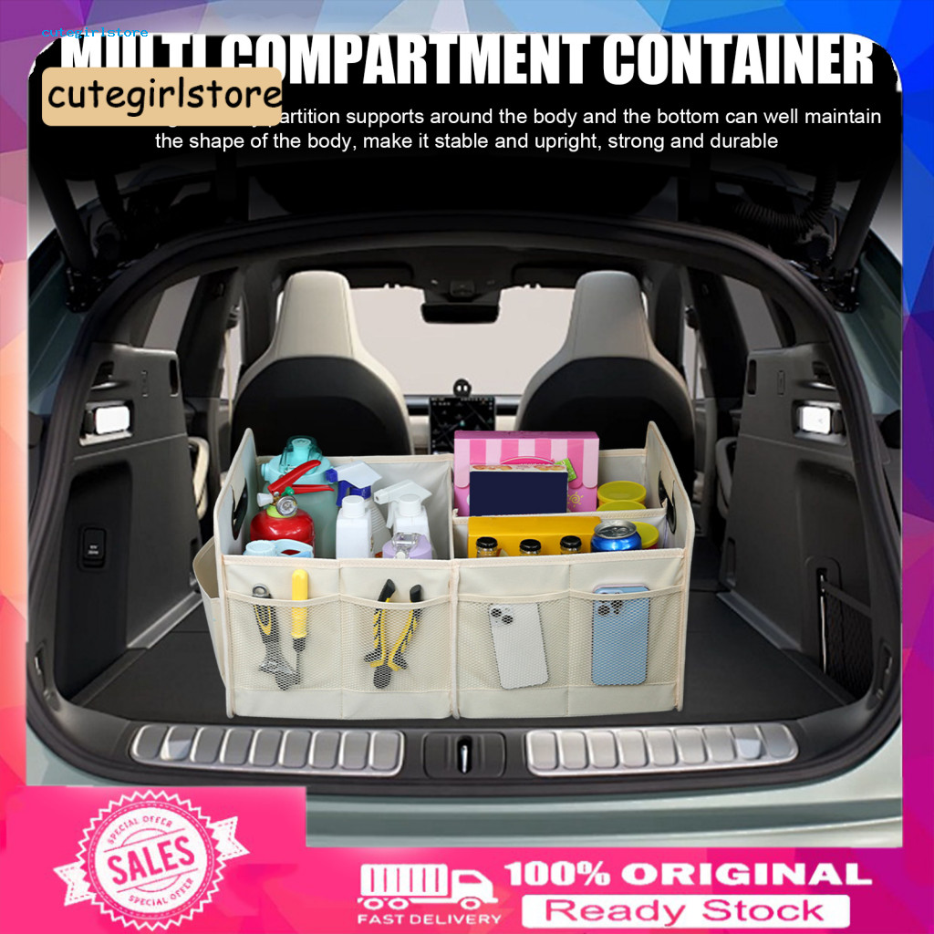 Cute_ Multi Compartment Container Storage Organizer Large Capacity ...