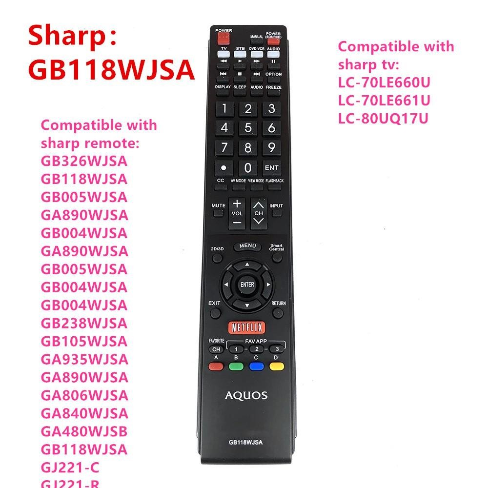 replace GB118WJSA GB005WJSA Smart tv remote control Replacement Remote ...