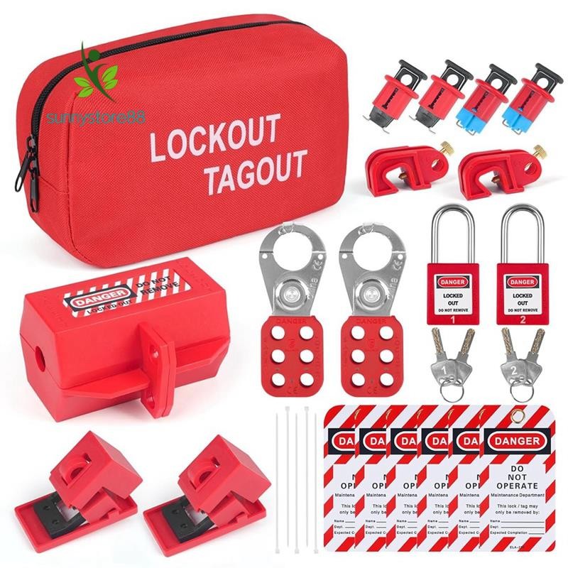 Lockout Tagout Kits Electrical, Lockout Tagout Station Safety Hasp ...