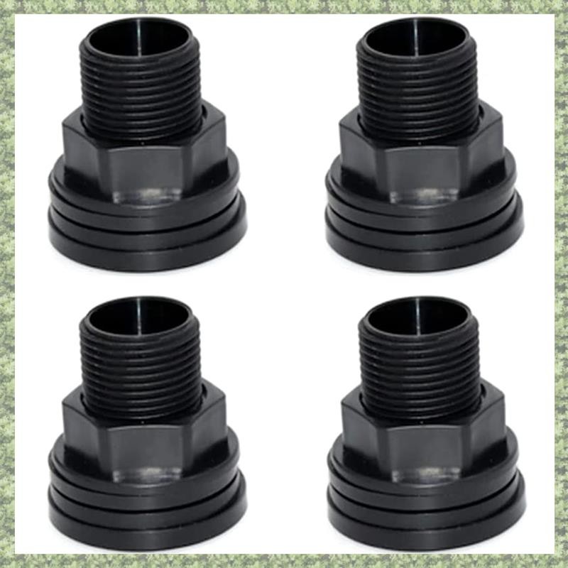 (K T) PVC Bulkhead Fitting Water Tank Connector Double Threaded ...