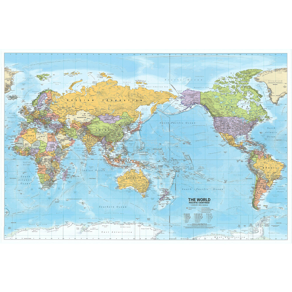 POSSBAY Decor Picture for Travel,Educational Tool,Map Of The World ...