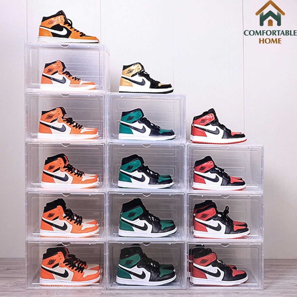 CHS Acrylic Sneaker Shoes Rack Clear Shoe Box Storage Cabinet Shoe Rack ...