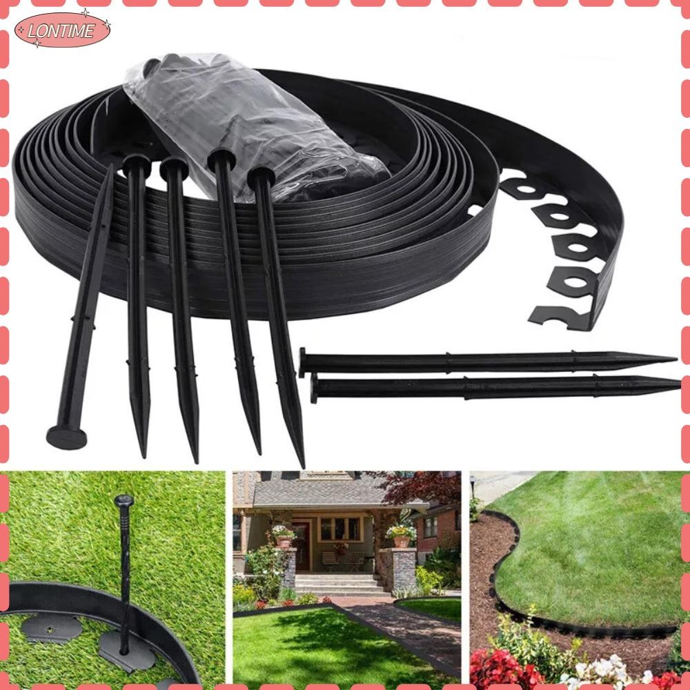 LONTIME STORE Lawn Border, Outdoor Gardening Decorative Garden Lawn ...
