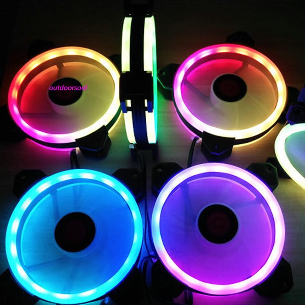 RGB PC Case Cooling Fan Small 6 Pin Quiet Cooler Heatsink Radiator ...