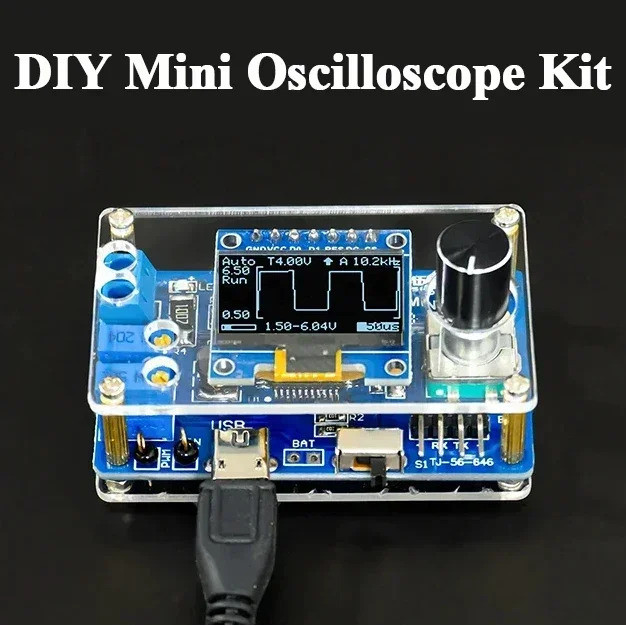 DIY Mini Digital Oscilloscope Kit STC8K8A Microcontroller Electronic ...