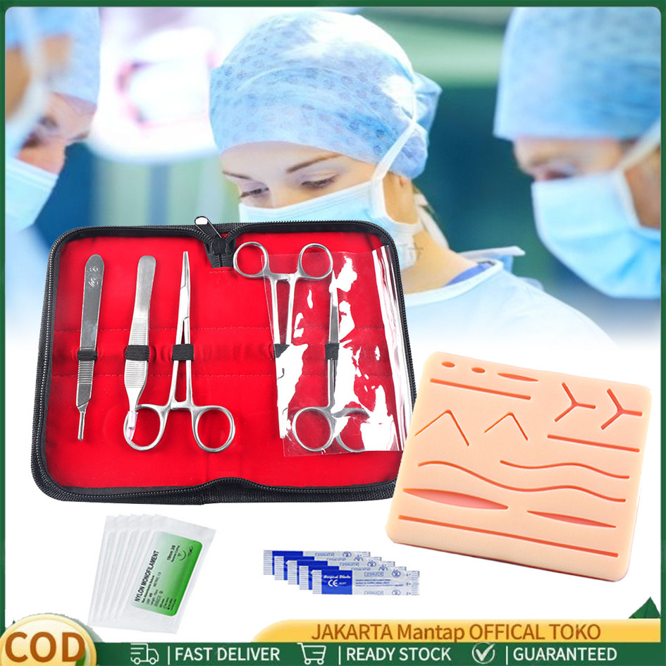 Hecting Tool Set Leather Model Silicone Pad Sutura Latin Sewing Wounds ...