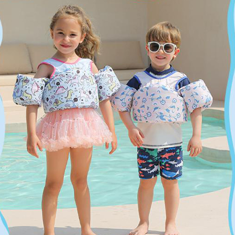 Moneyc Cartoon Kids Safe Life Jacket Swimming Vest With Two Armbands ...