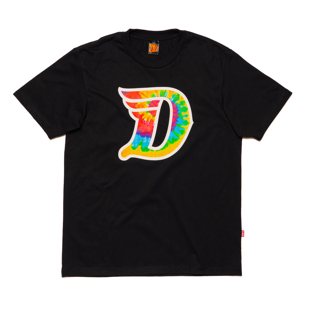 DEADWAYS D Logo Tie Dye T Shirt For Men Casual Cotton Original Tshirt ...