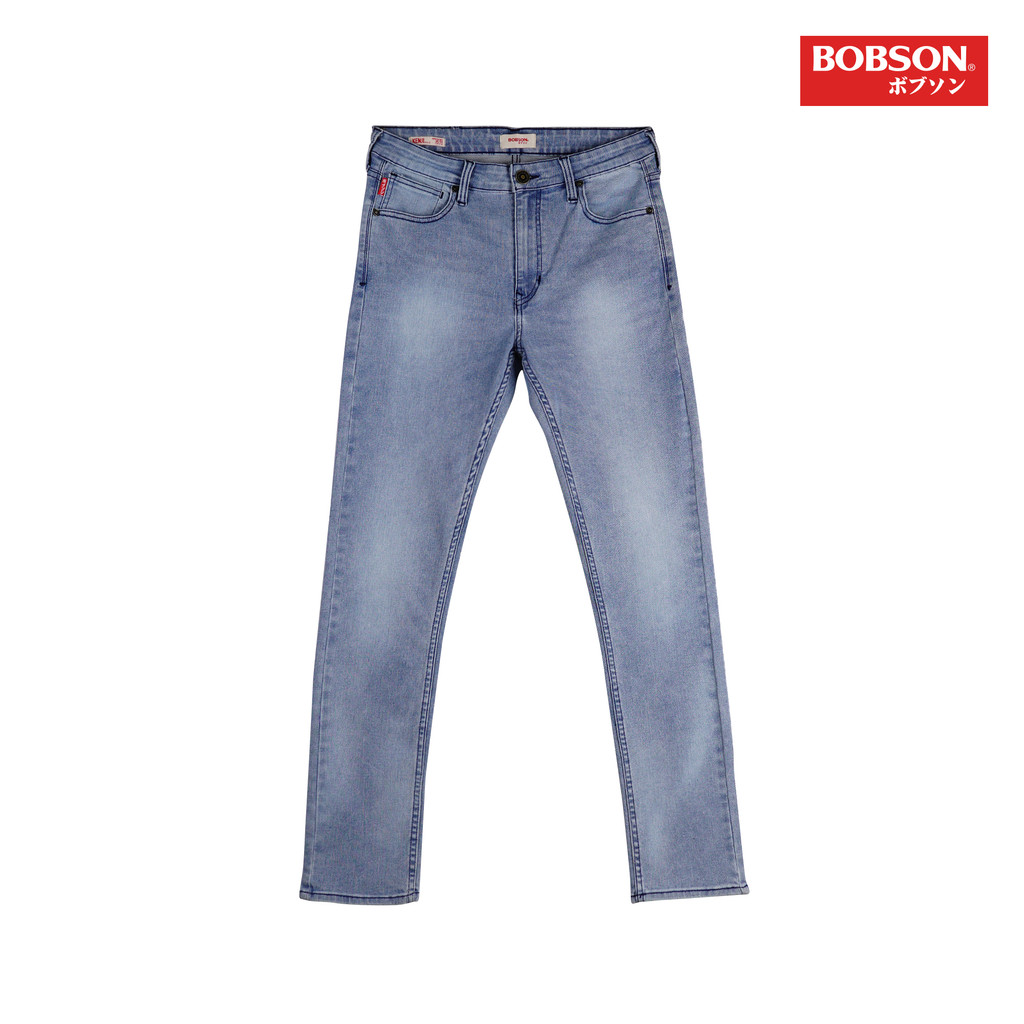 【Anyone more】Otsu Big Cargo Two Buckle Long Denim Pants OBEY Clothing Big Wig Men's Cargo Denim Pants Blue 142010094