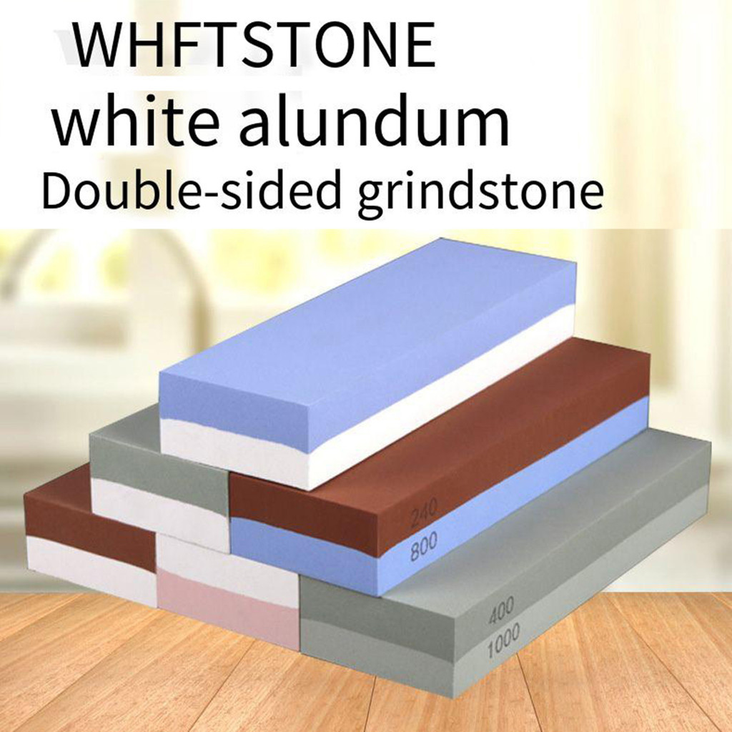 Double-Sided White Corundum Grindstone Household Kitchen Fine Grinding ...
