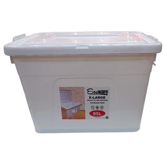 ECOWARE STORAGE BOX 95L WHITE | Shopee Philippines