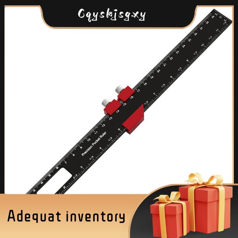 cqyskjsgxy Woodworking Precision Pocket Ruler Aluminum Alloy Slide ...
