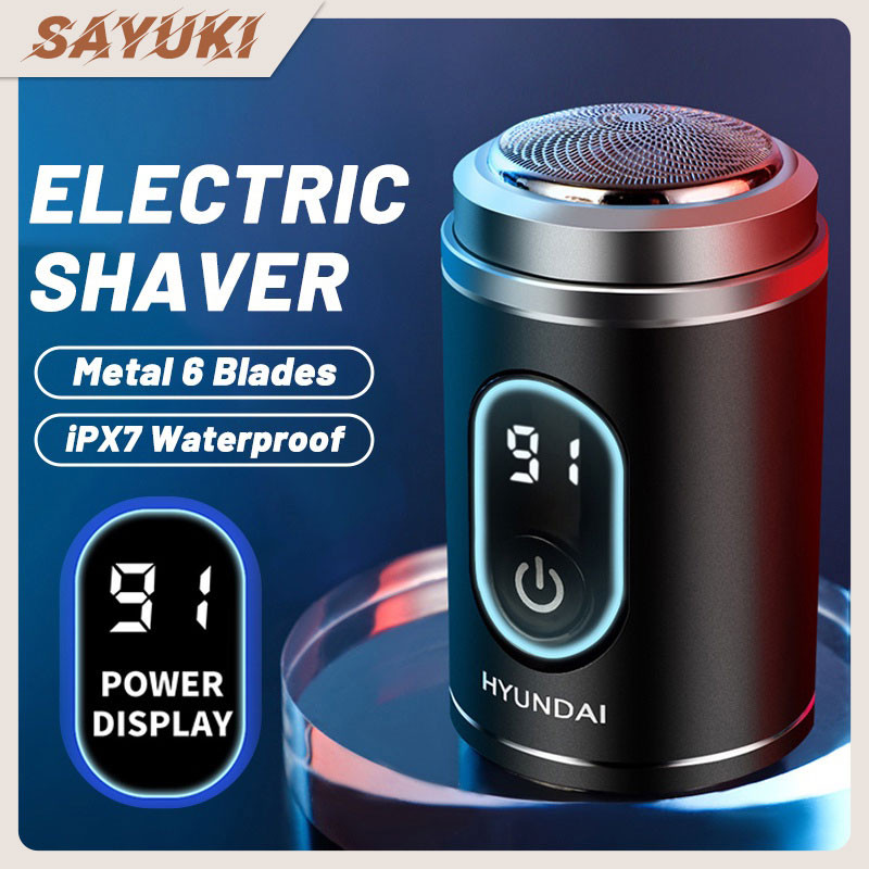 HYUNDAI Portable Shaver For Men Rechargeable LED Display Electric Razor ...