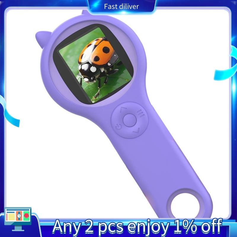 Microscope for Kids - Portable Handheld Magnifying Glass Digital ...
