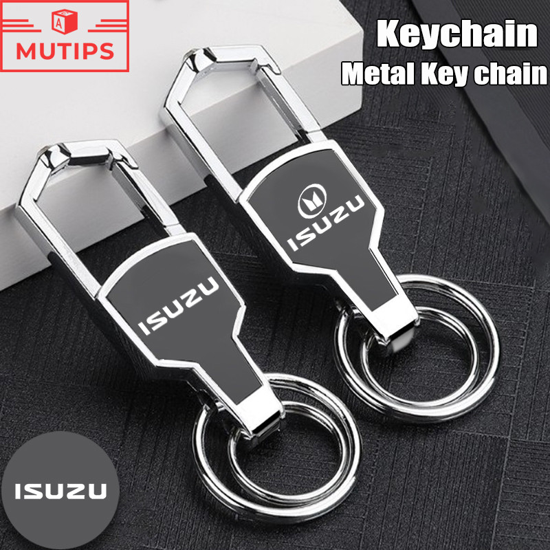 ISUZU Keychain Portable Car Key Chain Laser Logo Metal Key Buckle For ...