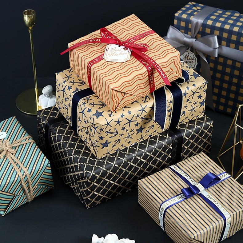 Fashion Men Lucky Gift Wrappers Paper Valentine's Day Mother's Day ...