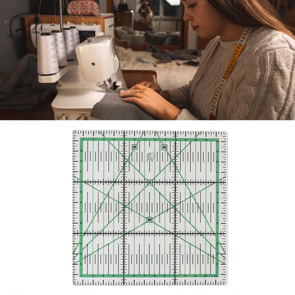 Quilting Ruler Transparent Acrylic DIY Grid Quilt Rulers With Precise ...
