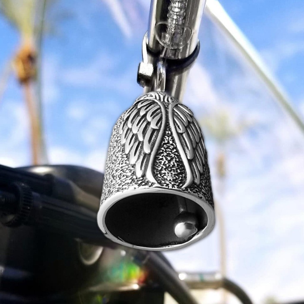 thumbnail image 2 of Stainless Steel Red Cross Good Luck Safe Cycling Riding Bell For 2 of 14