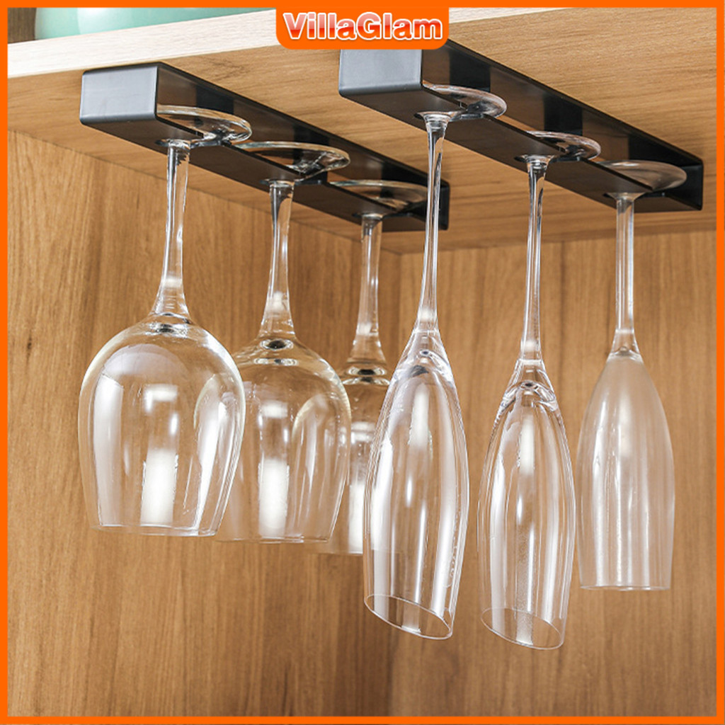 VG Wine Glass Holder Under Cabinet Shelf Wine Glass Hanging Rack ...