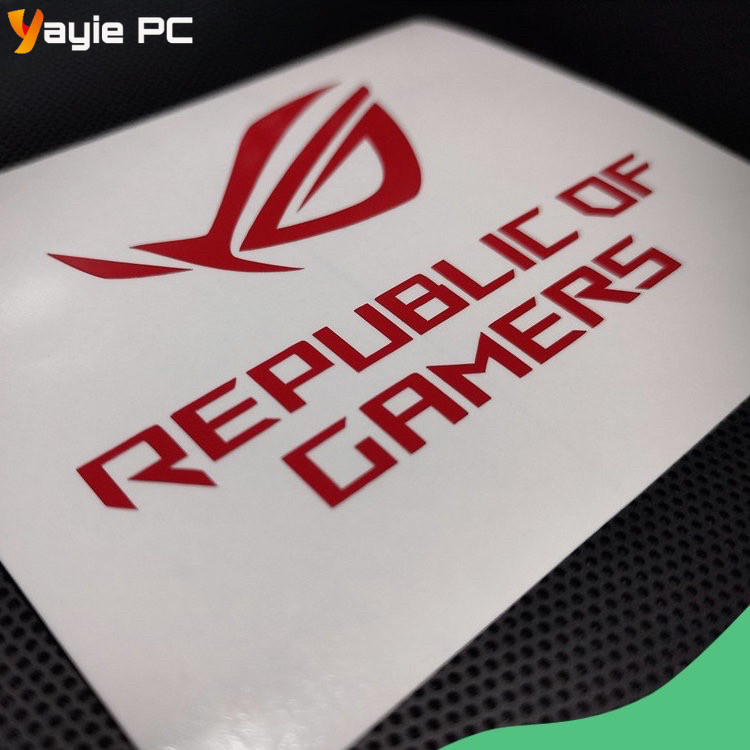 ROG Cutout Decals Vinyl Sticker Upgrade Your Gaming Aesthetic | Shopee ...