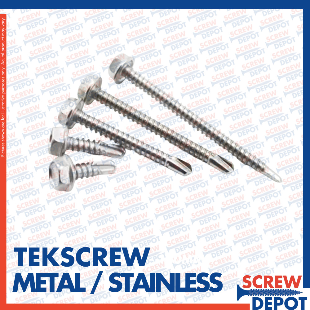 1PC Stainless Tekscrew / Heavy Duty SS Tek Screw Metal Self Drilling ...