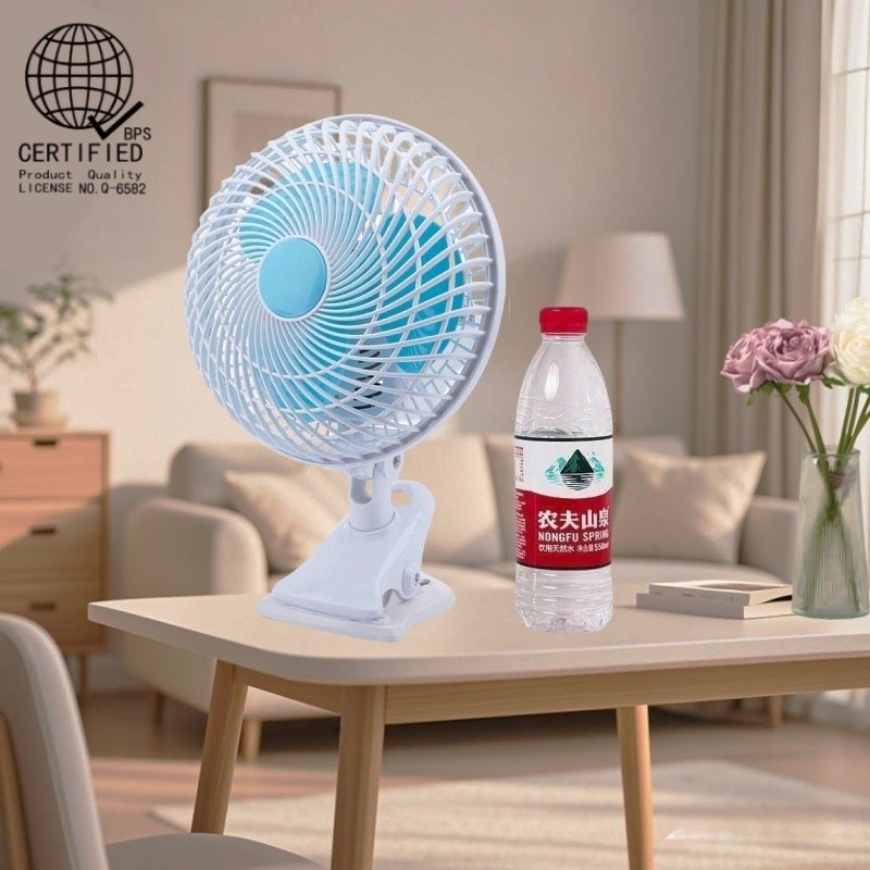 2HY Mini Desktop Fan Portable Electric Clip On Fan with Adjustable Head ...