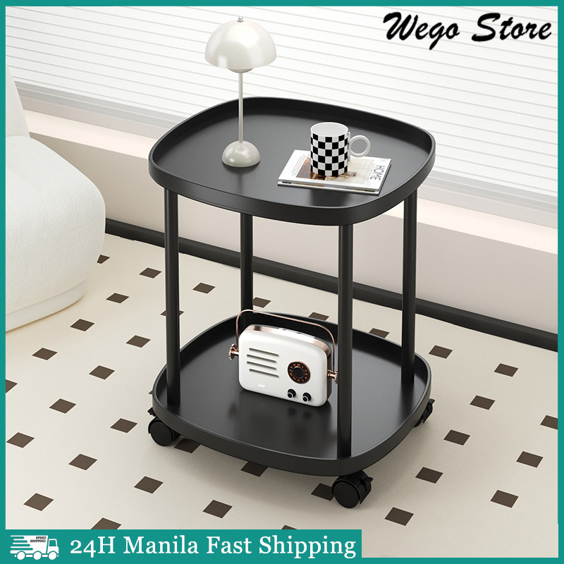 Removable Side Table Sofa Coffee Table Bedside Shelf Table Plastic ...