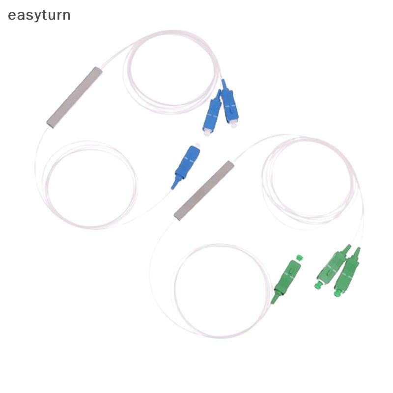 easyturn Fiber Optic PLC Splitter 1x2 SC/APC SC/UPC Mini Blockless 1*2 ...