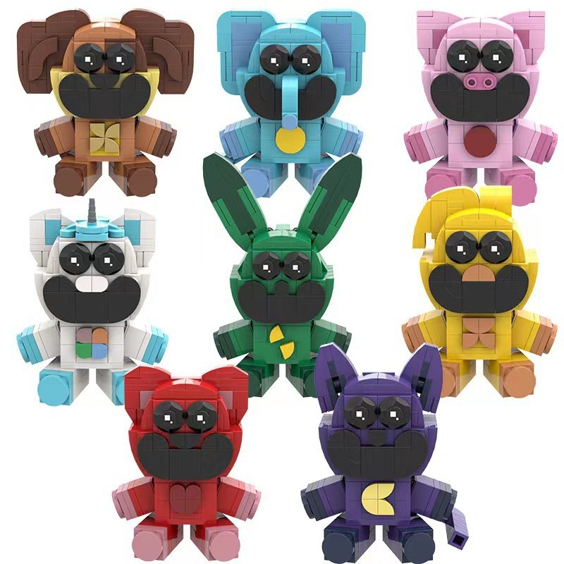 Poppy Playtime Smiling Critters Building Blocks – Huggy Wuggy & Friends ...