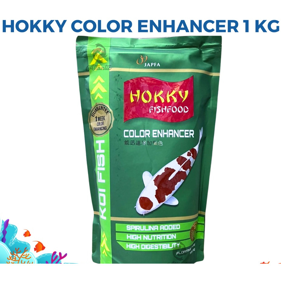 Hokky Color Enhancer Spirulina 1kg Koi Ornamental Fish Color Food Feed ...