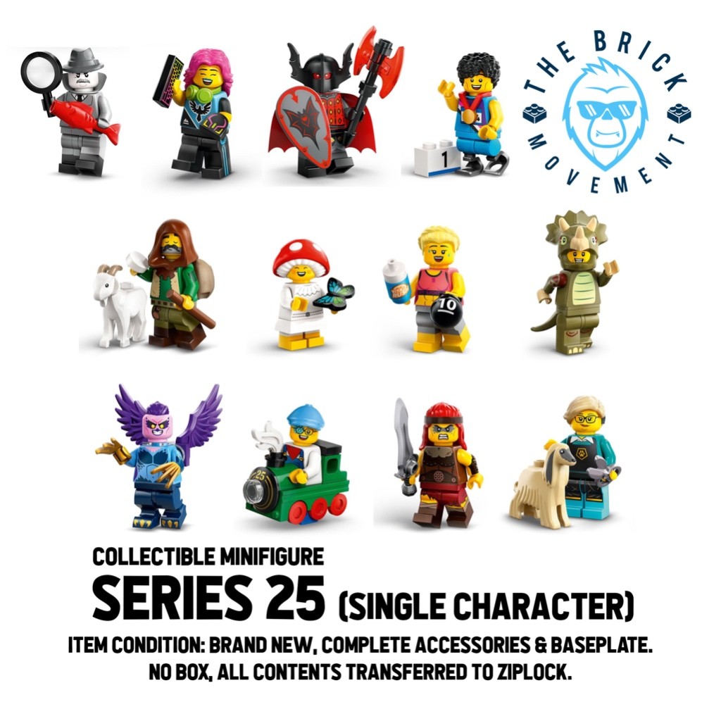 Collectible Minifigure Series 25: Single Character Minifigure | Shopee ...