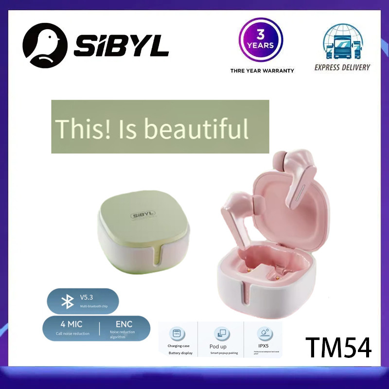 SIBYL TM54 True wireless Bluetooth Headset in-ear 2024 new for Apple ...