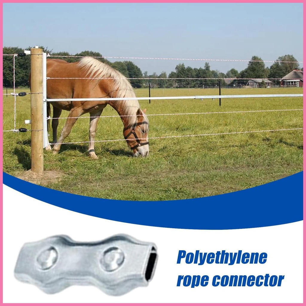 Poly Rope Fence Connector Conductive Wires Splicer M5 Electric Polyrope ...