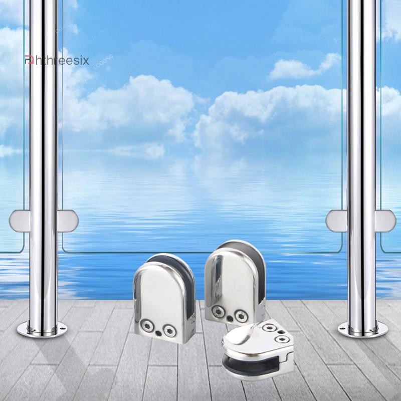 sujian111 304 Stainless Steel Glass Clamp Bathroom Fish Mouth Clamp ...