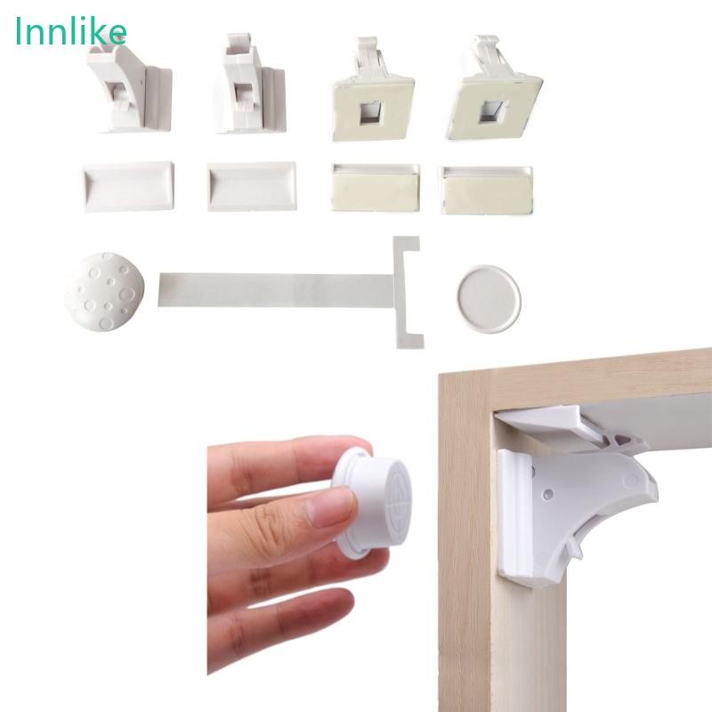 INN Invisible Magnetic Locks Anti-pinch Lock Protect Children from ...