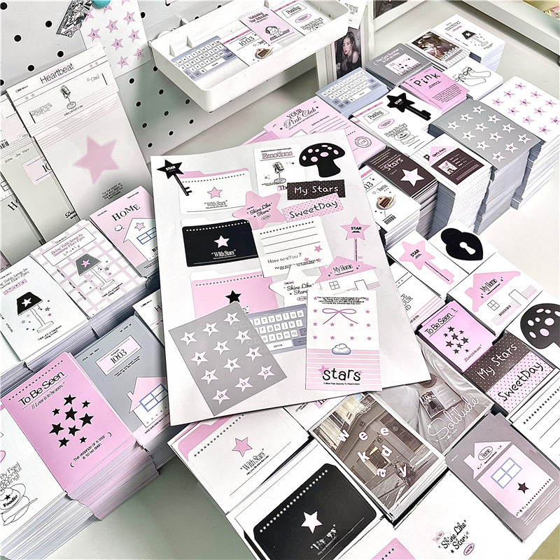 Ins With Stars Sticker Pack Scrapbook Sealing Stickers DIY Gift ...