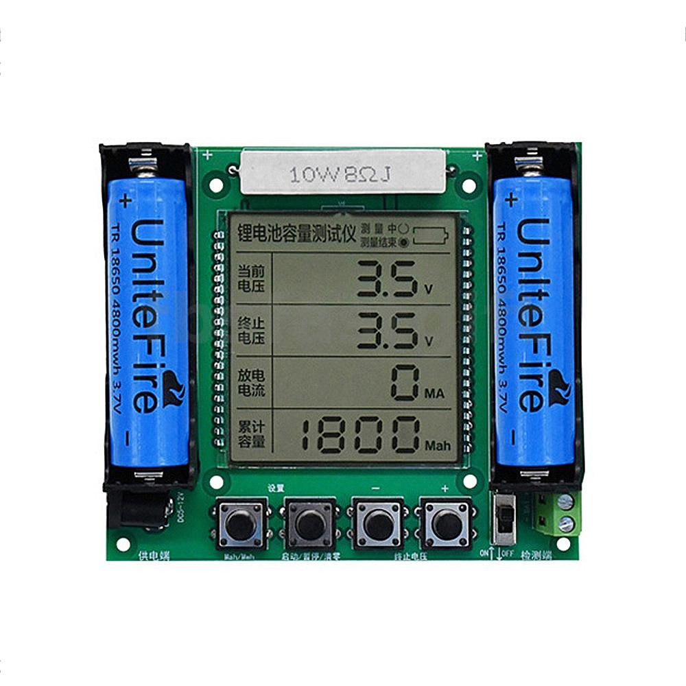 18650 Lithium Battery Capacity Tester Module High Precision LCD Digital ...