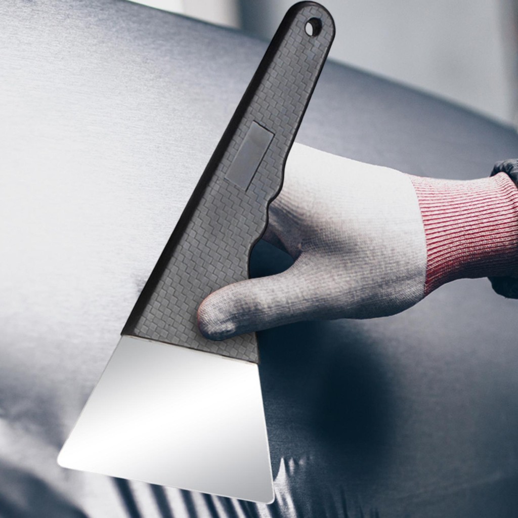 Window Tint Squeegee Stainless Steel Auto Scraper with Carbon Fiber ...