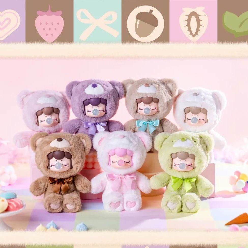 Rolife Nanci Chocolate Colorful Bear Series Cute Plush Doll | Shopee ...