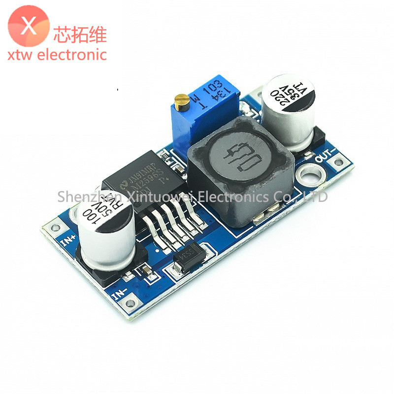 DC-DC 3A Adjustable Voltage Reduction Module LM2596 Stabilizes 24V to