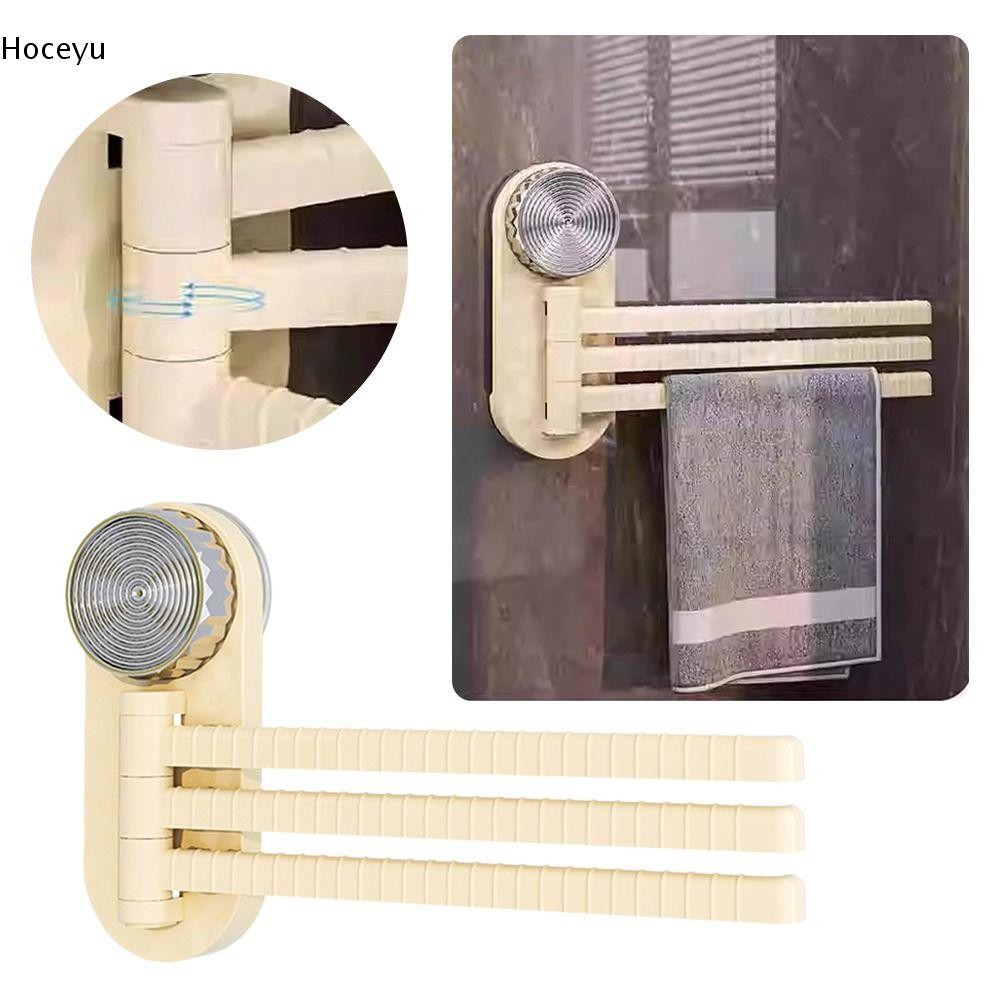 HOCEYU Towel Rack, Traceless Strong Row Rotatable Towel Holder, Wall ...